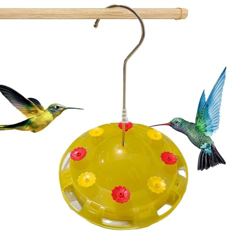 Mangeoires à colibris pour extérieur : distributeur de nourriture à 8 ports, fourmis et abeilles pour extérieur, décoration de jardin