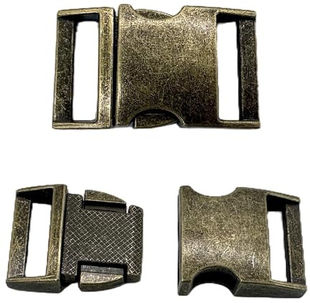 YJFY 2 stycken spänne metall klickstängning bältesspänne metallspännen klickstängning för reparation av ryggsäckar, halsband för husdjur