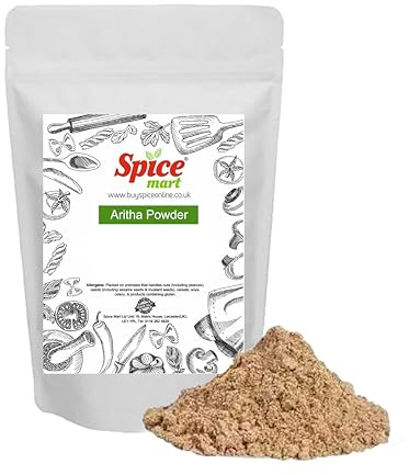 Aritha Powder | Reetha Soap Nut Powder Premium Quality Free P&P by Spice Mart® (100 Grams)