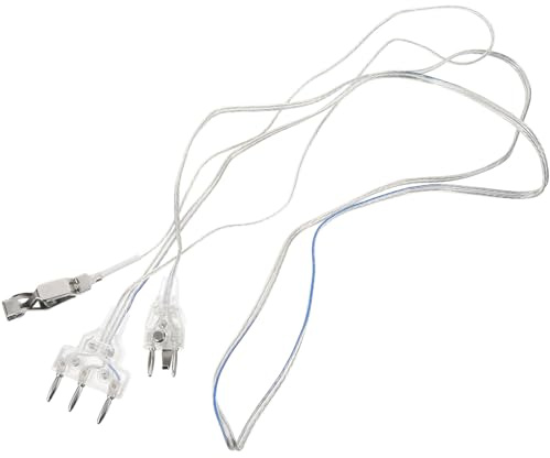 OFFIGAM Cordon d'Escrime Transparent pour Fleuret Câble de Connexion Pratique Clip en Acier Inoxydable Équipement d'Escrime Léger et Résistant pour Compétitions et Entraînements