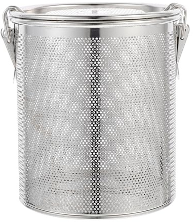 Ipetboom Cesta Multiusos de Acero Inoxidable Colador para Especias y Condimentos, Cesta de Marinada de 14 CM de Diámetro Adecuado para Cocina y Preparación de Infusiones