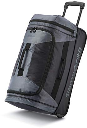 Samsonite Unisex Andante Reisetasche, 22 Stück Tasche mit Rollen, Riverrock/Schwarz