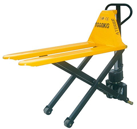 Ayerbe AY-1000-TT Transpaleta Manual con Elevación, Capacidad de 1.000 Kgs