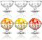 SOUJOY 6 Pack Acrylic Ice Cream Bowl, 210ml Clear Footed Dessert Cup, Reusable Parfait Appetizer Cup for Sundae, Fruit, Salad, Pudding, Snack, Cocktail, Party
