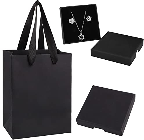 Yoosso Boite A Bijoux Cadeau, Ecrin Bijoux Boite Cadeau Bijoux Vide Boîte D'emballage de Bijoux pour Bague Chaîne Bracelet Emballage Cadeau Saint Valentin