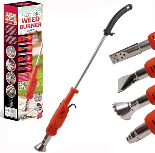 Buystarget 2000W ELECTRIC WEED BURNER KILLER WAND BBQ Starter HOT AIR TORCH Garden Outdoor Weeds Kills Weeds Fast