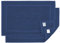 BANANALU 2 Stück Badvorleger Badematte Qualität 100% Baumwolle, Dunkel Blau (3938), 50x70cm, 700g/m2
