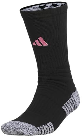 adidas 5-Star - Calzini imbottiti 2.0 (1 paio), Nero/Rosa facile, Medium