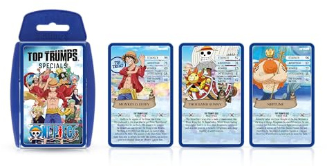 Top Trumps One Piece Specials Card Game, Play with Luffy, Nami, Zorro, Chopper and Sanji, Educational Gift and Toys for ages 8 up