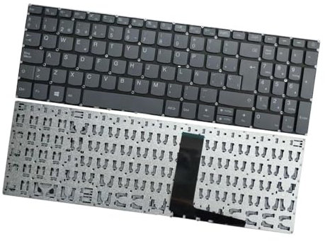 AKGIFT Teclado de Computadora Portátil Compatible para Lenovo IdeaPad V15-IIL V15-IGL V15-ADA V15-IKB V15-IWL 330C-15IKB 130-15AST 130-15IKB Español Sin Retroiluminación