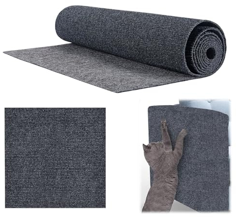 200 x 40 cm Selbstklebend Kratzteppich Katze Wand, Trimmbarer Kratzbrett, Cat Scratching Mat, Kratzmatte, Climbing Cat Scratcher, Kratzschutz Sofa für Schützt Teppiche Möbelschutz