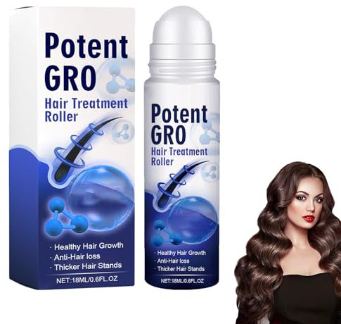 Haarpflegeöl, Haarwuchsroller, Haarwachstum Serum Anti-Haarausfall Haarserum, Haarnachwachsen Behandlung für Haarausfall, Haare und Bart Nachwachsen Roll On Serum für Frauen Männer