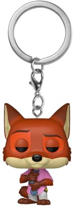 Funko Pop! Keychain: Zootopia 2- Minifigura de Vinilo Coleccionable Llavero Original - Relleno de Calcetines - Idea de Regalo - Mercancia Oficial - Cartoon/Animation Fans - Minifigura