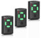 Wvoillty Telecomando per porta del garage, 26.975 MHz, trasmettitore manuale compatibile con telecomando Hormann HSM4-26.975, HSM2-26.975, HS2-26.975, DHM02-26.975, pulsante verde 4 canali, 3 pezzi