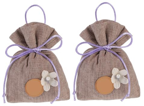 OSOLADY Bolsitas Aromáticas Perfumadas 2 Pcs Ambientadores de Cajones Algodón y Lino para Eliminar Olores para Hogar y Oficina Aromaterapia