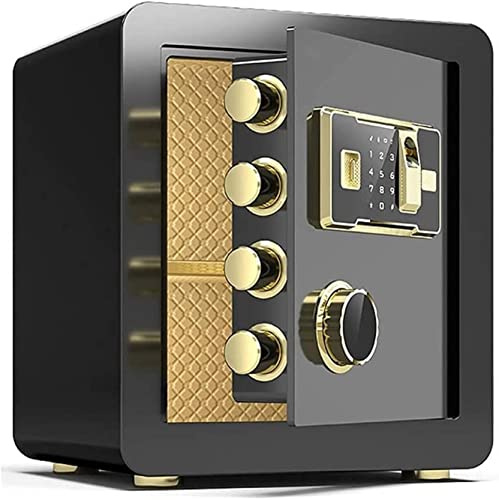 Coffre-fort numérique étanche en acier ignifuge avec mot de passe et serrure d'empreintes digitales Idéal pour un usage domestique 45 x 38 cm
