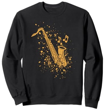 Saxophone Jazz Saxophoniste Orchestre Musicien Sweatshirt