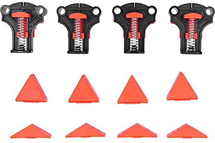 Juego de abrazaderas de ángulo recto para carpintería, decoración, perforación, instalación fija, abrazadera multiángulo para carpintería