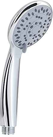 GEDY G-Easy 06, Doccetta per doccia 5 getti pioggia, tonico, soft e pioggia+soft, Soffione doccia in ABS con finitura cromata, 5 anni di garanzia, Design R&S Gedy, Filtro doccia antisabbia incluso