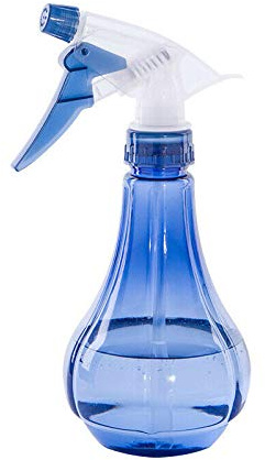 Be-Tool Wassersprühflasche, transparent, blaue Wassersprühflasche, verstellbare Düse für die Reinigung von Gartenarbeit, Friseurauto, Mehrfarbig