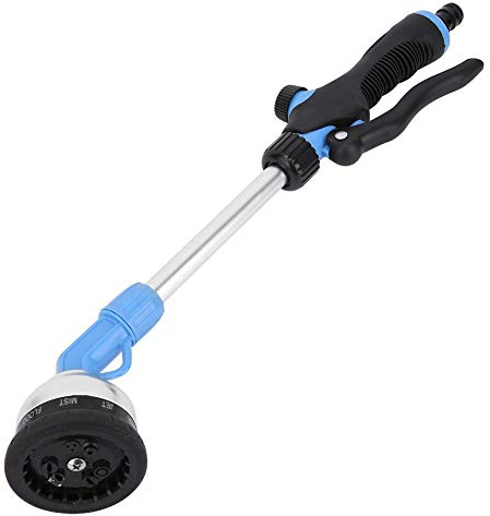 Hochleistungs-Gießstab Verstellbarer Gartenschlauch-Sprühstab mit 9 Mustern zur Bewässerungsreinigung