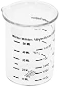 Birkmann, Easy Baking, Messbecher aus Glas, mit unterschiedlichen Skalierungen, hitzebeständig bis 200 °C, Füllmenge 50 ml, 429956