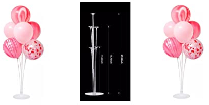 Mr.Gadget Solutions 28 (70CM) Height Table Balloon Stand Kit for Birthday Party Decorations and Wedding Decorations, Happy Birthday Balloons Decorations for Party and Christmas (2 pack) - Reusable