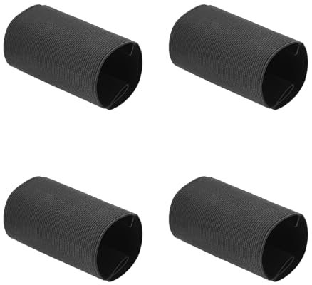 LT Easiyl Confezione da 4 protezioni elastiche per microfono compatibili con registratori Sony TX650/TX660 per discorsi, matrimoni, interviste, video, colore nero