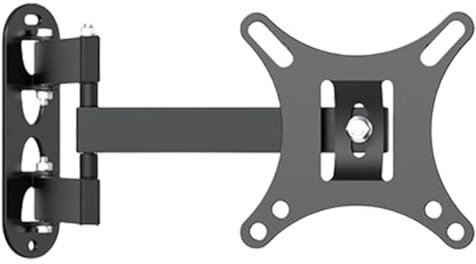 Supporto girevole per monitor TV, staffa da parete articolata per monitor, staffa da parete estensibile per TV, supporto TV a movimento completo con design centrale perfetto, staffa articolata per