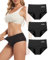 Bragas Menstruales de Algodón para Mujer, 60ML de Absorción, Ropa Interior Reutilizable para el Período,XL