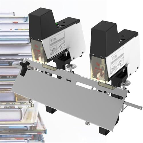 Grapadora De Sillar Eléctrica 2 En 1,Encuadernadora De Sillar Automática De Escritorio A3,40 Páginas,Encuadernación De 80G Páginas,Grapadora Rápida Para Oficina,1-9 Niveles De Intensidad,Doublehead