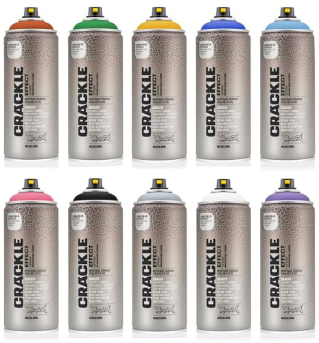 Montana Crackle Effekt Sprayfärg 400 ml sprayburk, sprickande effekt yta grå
