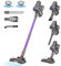 Akku Staubsauger, 25000Pa/175W/50Min Staubsauger Kabellos, Anti-Tangle-Bürste und Selbststehend, Ultraleichter Handstaubsauger akku vacuum cleaner Stielstaubsauger für Teppichen, Hartboden, Tierhaare