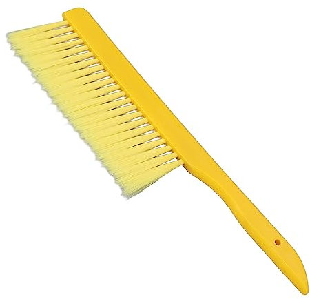 Segrehy Bienenzuchtbürste, professionelles Bienenstockbürstenwerkzeug mit weichen Borsten für Imker, Kunststoffmaterial, Leuchtend gelbe Farbe, 37 x 9 cm, Größe