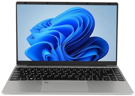 Plyisty 14,1 Tum Ultra Thin FHD -bärbar Dator för 11 N5105 Processor Mini HD Multimedia Interface Notebook, Lightweight Portable for Gaming Work (EU 12 GB+512 GB)
