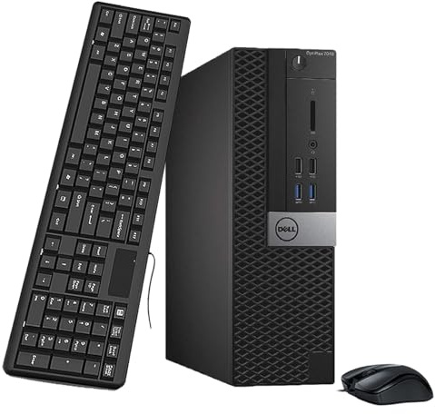 Dell Optiplex 7040 SFF - Ordenador de sobremesa (Intel Core i5-6500, 8 GB de RAM, 256 GB SSD, WiFi, Bluetooth, teclado EE.UU., Windows 11 Pro (reacondicionado)