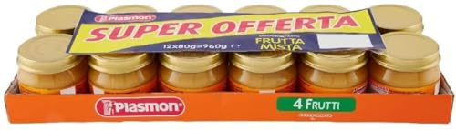 Omogeneizzato 4 Frutti Plasmon 12x80g