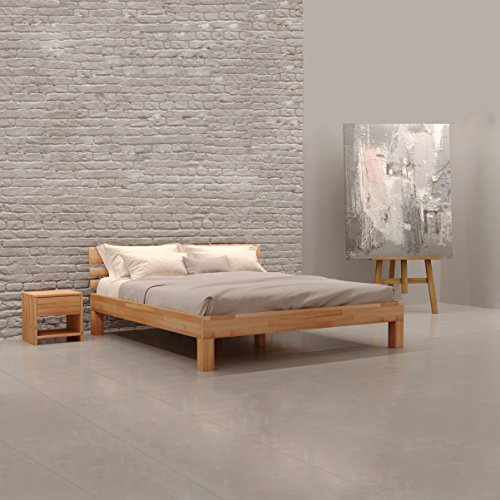 Krok Wood Massivholzbett Julia in Buche 200x200 cm