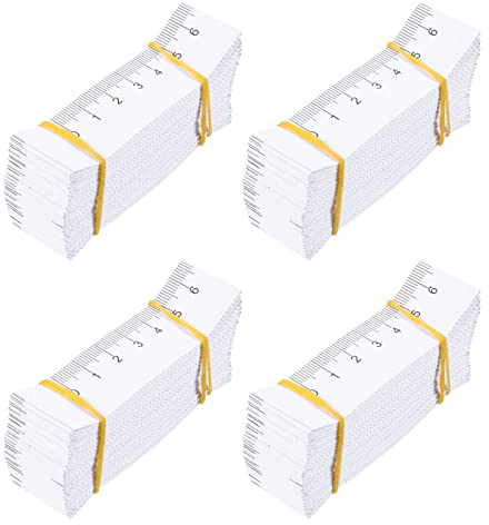 Angoily 100 Stück maßband papier 100cm/40 Zoll Weiches Maßband Weiches Beidseitiges Schneidermaßband Körpermaßbandfür Familienmaß Brust-/Taillenumfang
