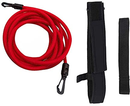 Colcolo Schwimmtrainingsgürtel Schwimmtrainer Pool Schwimmstrippe Schwimmtraining Gürtel Erwachsene, Rot 10mm