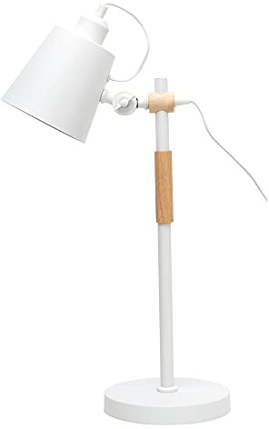BEL AIR HOME Skrivbordslampa OSLO Vit 1xE27