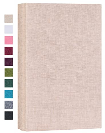 Mublalbum Small Photo Album 4x6 300 Photos Linen Cover Picture Book with Horizontal Pockets for Family Wedding Baby and Anniversary (Beige)
