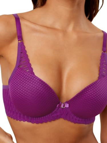Triumph Women's Aura Spotlight Conscious WHP Bra, Opaque, Violet, 34D