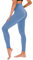 TNNZEET High Waist Leggings Damen Elastische Leggins Weiche Sporthose für Sport Gym,Hellblau,S-M