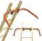 Ladder Stabilizer,Wing Span/Wall Extension Ladder Standoff Arms,Extension Ladder Accessory for Roof Gutter,Heavy Duty Extension Ladder Stabilizer for Roof Ladders Gutter (Orange)