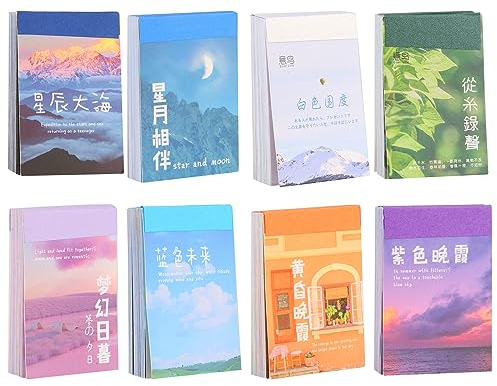 Washi Sticker Set, 400 Stück Selbstklebende Scrapbook Sticker, Scrapbooking Zubehör, Scrapbook Papier für Journaling Zubehör, Kartenherstellung, Laptop, DIY Kunst