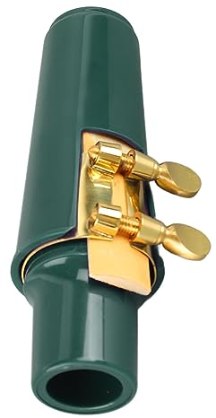 Altsaxophon-Mundstück, Korkrohr-Kunststoffabdeckung, Gute Klangqualität, Altsaxophon-Mundstück-Kit, Metallblatt-Ständer-Design Zum Spielen (#4)