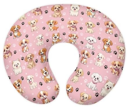 Jeiento Federa per cuscino per allattamento con cuccioli, rosa per allattamento al seno, adatta per cuscino da allattamento per neonati e ragazze