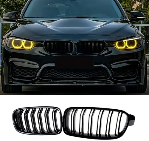 Jinpengyong F30 F31 Grille De Calandre Grilles avant pour BMW 3er F30 F31 Grille Calandre Noir Brillant 2012-2018 (For 3er F30 2012-2018)