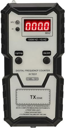 IR Infrared Key Fob Frequency Tester Handheld Portable Wireless Car Remote Control High Accuracy Digital Display Remote Key Diagnostic Tool